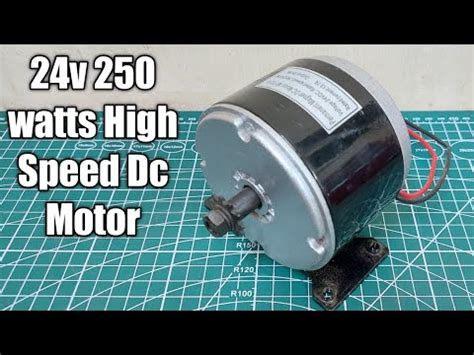 watts  dc high speed  rpm electric cycle powerful dc motor youtube