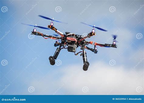 drone stock photo image  watching video control