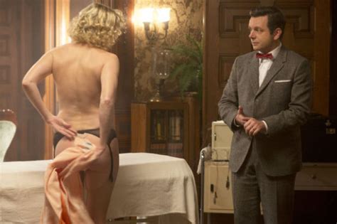 masters of sex opens actors michael sheen lizzy caplan to research s importance