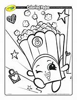 Coloring Pages Crayola Shopkins Printable Popcorn Corn Christmas California Colouring Crayon Color Kids Getcolorings Salad Fruit Drawing Getdrawings Poppy Cartoon sketch template