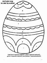 Easter Number Color Coloring Egg Kids Pages Eggs Printable Worksheets Numbers Kindergarten Worksheet Print Bestcoloringpagesforkids Printables Preschool Activities Crafts Colouring sketch template