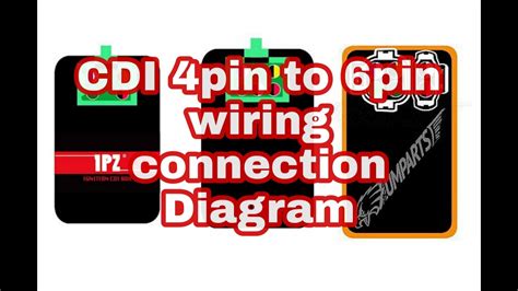 cdi pin pin  pin wiring connection youtube
