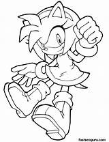 Amy Hedgehog Getdrawings Desktop Tails sketch template
