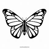 Butterfly Stencil Outline Monarch Silhouette Timvandevall Coloring Template Drawing Tattoo Printable Stencils Line Print Pattern sketch template