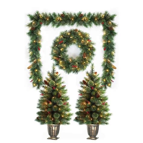 holiday living  ft pine pre lit upside  artificial christmas