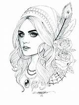 Coloring Pages Girl Realistic Pretty Printable Color Beautiful Getcolorings Print sketch template