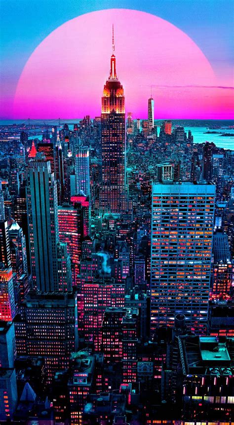 hd aesthetic neon city wallpapers wallpaper cave