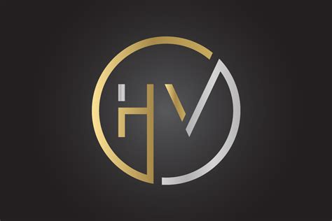 hv logo design vector illustration par rana hamid creative fabrica