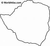Zimbabwe Blank Worldatlas sketch template