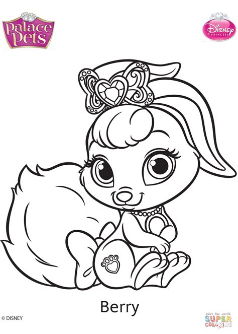 palace pets berry coloring page  printable coloring pages