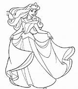 Aurora Coloring Pages Princess Getdrawings Baby sketch template