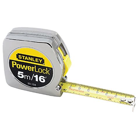 shop stanley taperule yellow metric  meter tape measurer