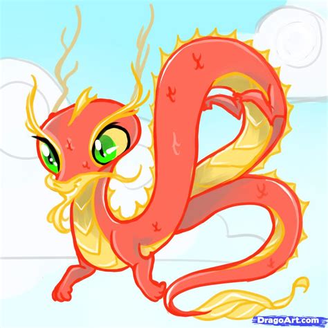 baby chinese dragon drawing clip art library