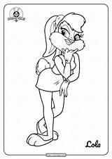 Tunes Looney Coloring Pages Lola Printable Whatsapp Tweet Email sketch template