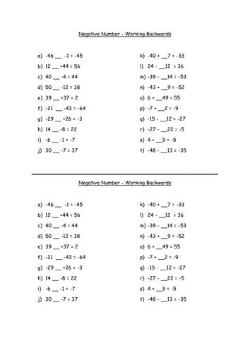negative numbers teaching  mastery  primary maths tes