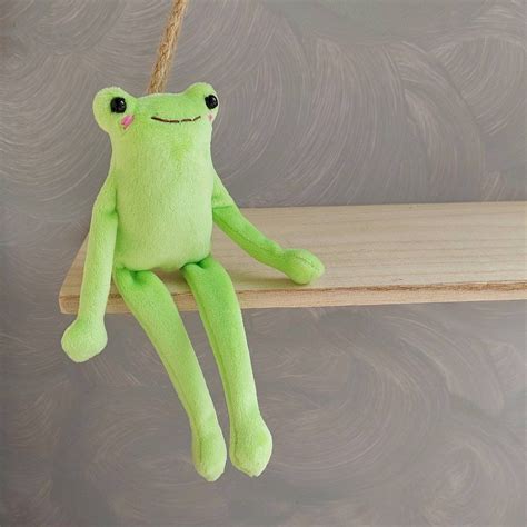 cute decor frog  pattern leggy frog sewing tutorial stuffed etsy