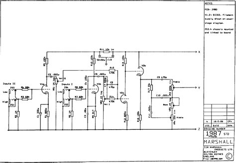 marshall amp schematic diagram