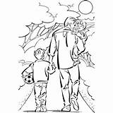 Father Daughter Pages Coloring Son Getcolorings Colouring sketch template