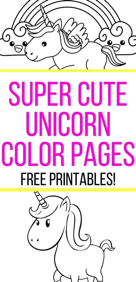 unicorn coloring pages  printables