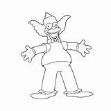 Krusty Coloring Pages Malvorlagen Comics Painting sketch template