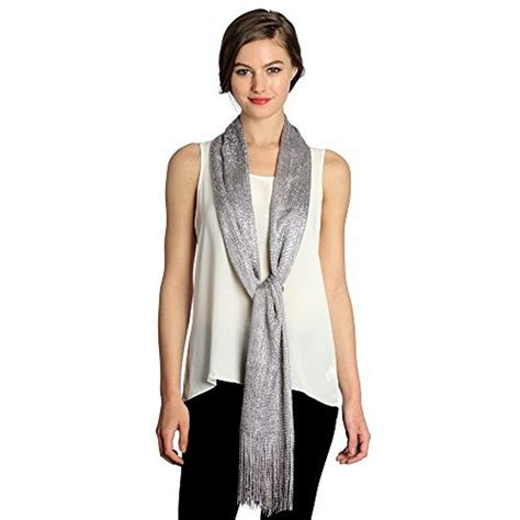 sassy scarves sassy scarves womens metallic party shawl scarf