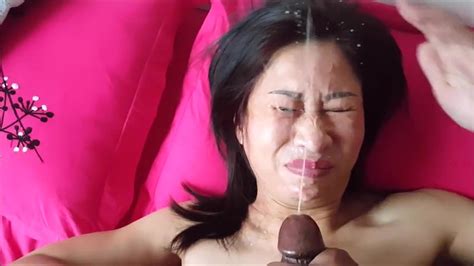 asian milf blows her black cock and gets her face xhamster