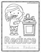Earth Preschool Coloring Recycle Recycling Printables Reduce Reuse Pages Kindergarten Activities Preschoolmom Kids Reusing Visit sketch template