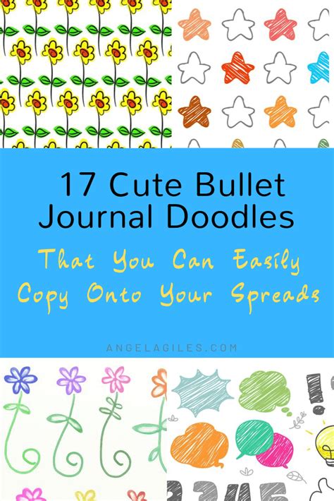 cute bullet journal doodles   easily copy   spreads