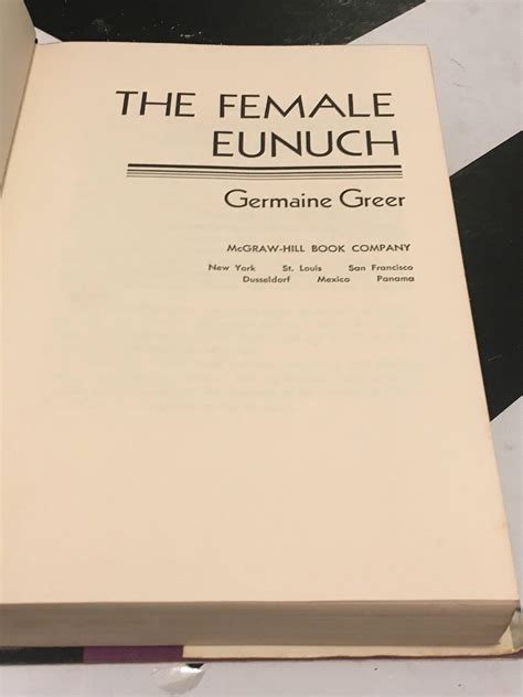 The Female Eunuch By Germaine Greer Vintage Gold Classic Feminism Non