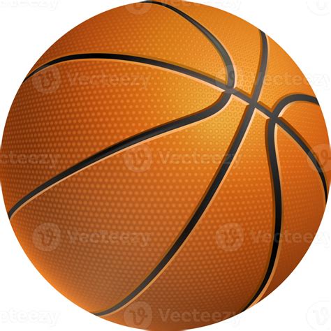 realistic vector basketball isolated  png
