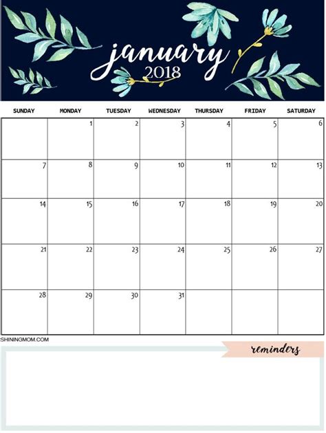 cute calendar template collection