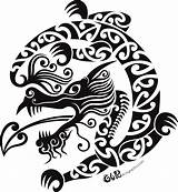 Maori Taniwha Fern Tribal Tattoo Webstockreview sketch template