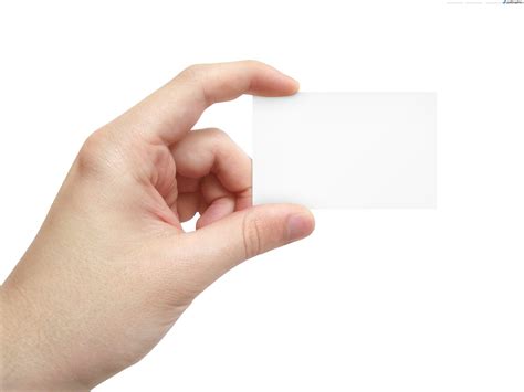 blank business card  hand psdgraphics