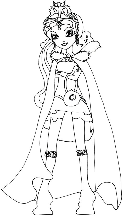 printable   high coloring pages raven queen legacy day