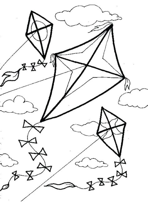 kite coloring pages  adults  kite coloring pages printable