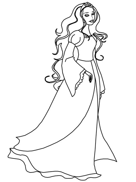 pretty princess coloring pages coloring home