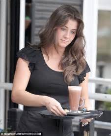 from the cobbles to coffee corrie s brooke vincent takes on new role as waitress for the day