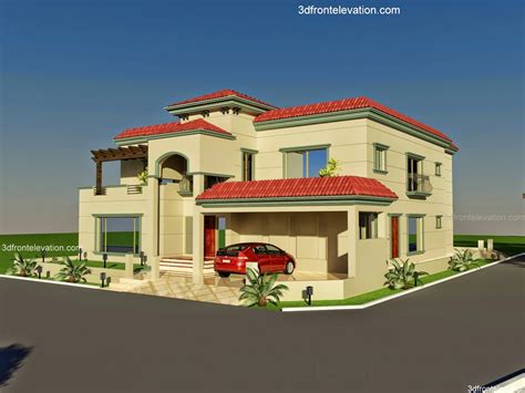 3d front 60 x 100 wapda town 1 kanal house design 3d front elevation in lahore