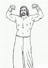 Wwe Coloring Pages Roman Reigns Wrestling Sheet Printable sketch template