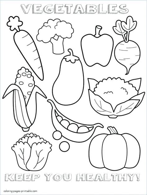 vegetable worksheets  kindergarten ve ables coloring pages