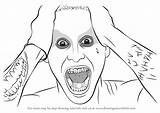 Joker Suicide Squad Draw Leto Jared Drawing Step Characters People Getdrawings sketch template