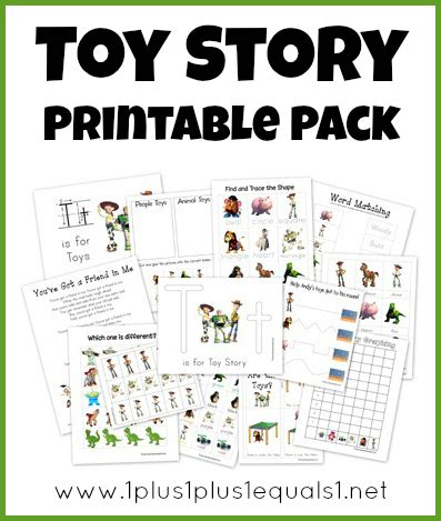 toy story preschool pack  printables