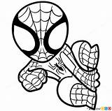 Dibujo Araña Superheroes Deadpool Drawdoo Colorir Desenhos Funko Lesson19 Pegatinas Vingadores Algo Silueta обновлено sketch template