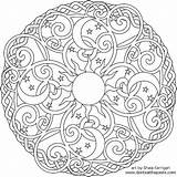 Mandala Coloring Pages Sun Getdrawings sketch template