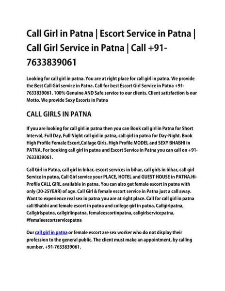 call girl in patna