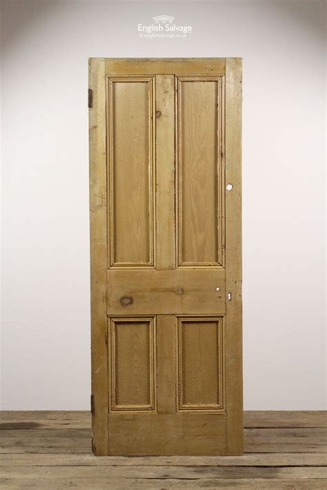 salvaged victorian  panel pine door