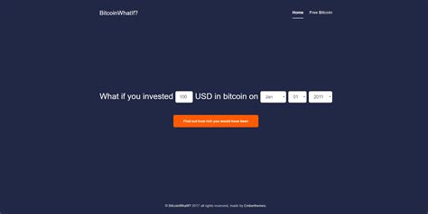 bitcoin   historic investment calculator  emberthemes