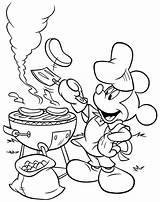 Coloring Mickey Mouse Pages Clubhouse Barbeque Barbecue Disney Color Doing Yard Back Printable Cooking Summer Colorluna Sheets Cartoon Minnie Kids sketch template