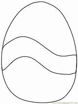 Egg Easter Outline Coloring Clipart Library Outlines Popular sketch template