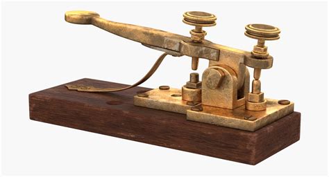 vintage telegraph device  model turbosquid
